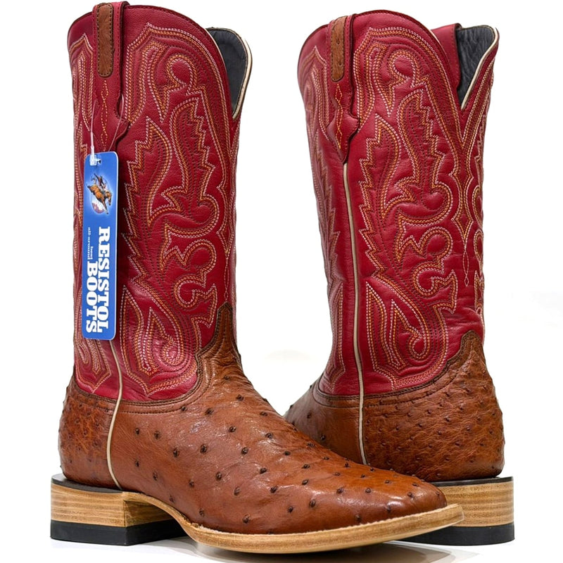 Bota Resistol Boots Cognac MD Full Quill RB0104052SSC