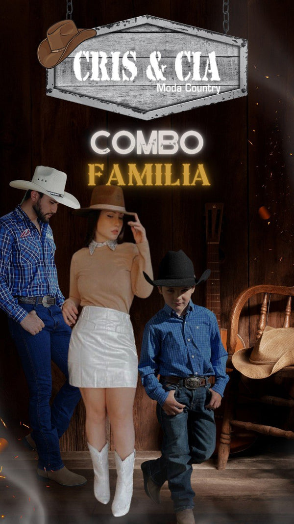 COMBO FAMÍLIA - Combo Rodeio + Combo Cowgirl + Combo Infantil