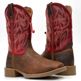 Bota Justin Importada Conhaque/Vermelho SE7514