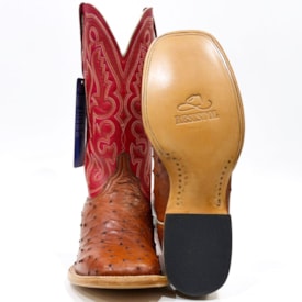 Bota Resistol Boots Cognac MD Full Quill RB0104052SSC